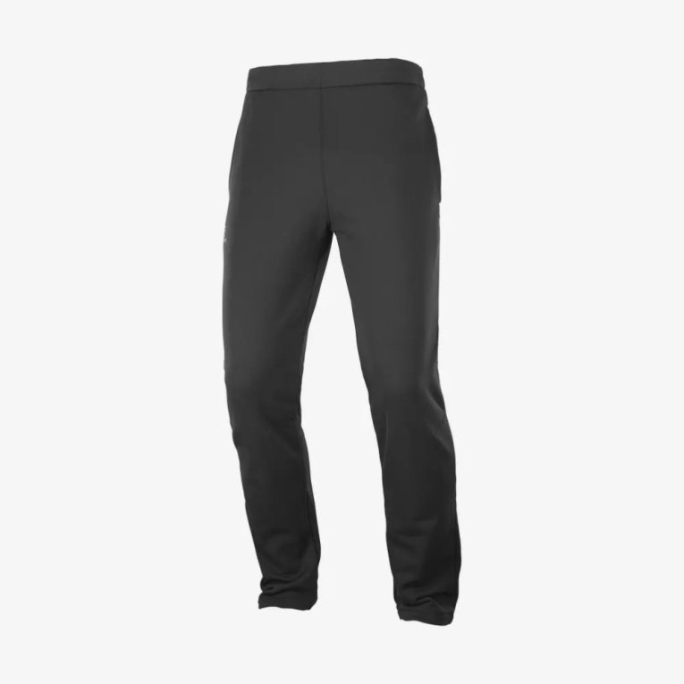 Pantalones Deportivos Salomon Essential Warm Fleece Hombre Negros | MX SAKZ963